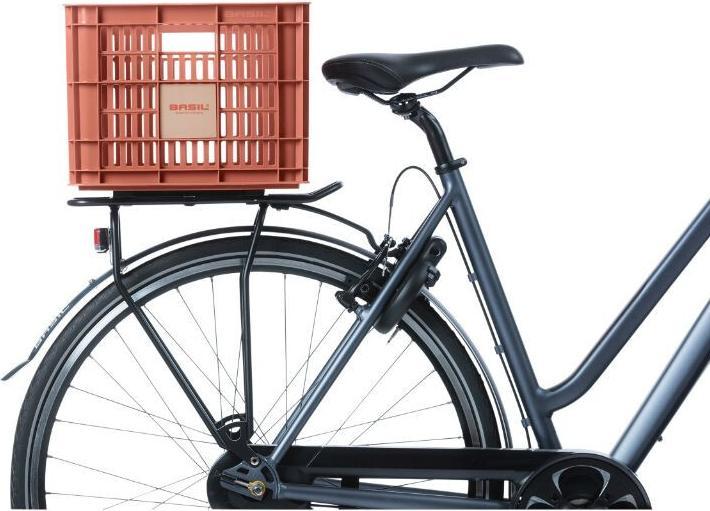 Produktbild Basil Fahrradkiste M,29.5L, recycelter Kunststoff, terra red (29.50 l)