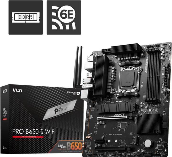 Immagine prodotto MSI PRO B650-S WIFI (AM5, AMD B650, ATX)