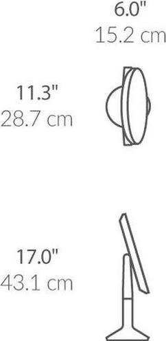 Immagine prodotto Simplehuman Specchio cosmetico con sensore Trio max Argento