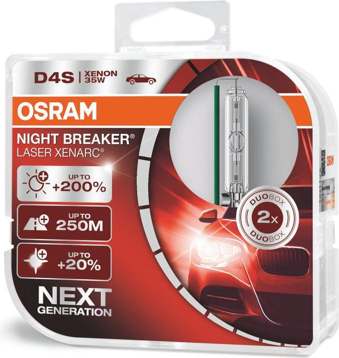 Actual product image Osram Xenon headlight lamp Xenarc Night Breaker Laser (D4S)