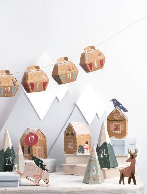 Immagine prodotto Folia Calendario dell'Avvento set di lavoretti VILLAGGIO NELLA NEVE