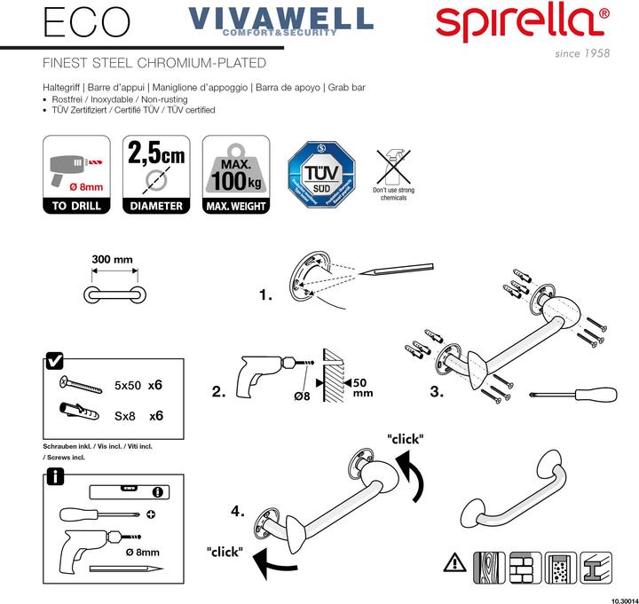 Produktbild spirella Wannengriff Eco