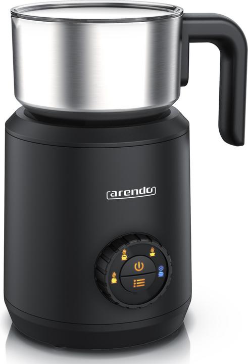 Produktbild Arendo Milchaufschäumer 4in1 Induktion, warm & kalt Schaum, 400ml, Edelstahl, 50 W, spülmaschinengeeignet (42 cl)