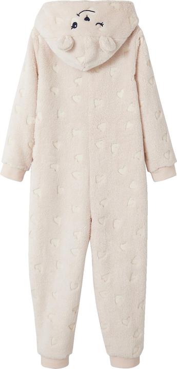 Actual product image Vertbaudet Girls' plush jumpsuit, noctilucent (86)