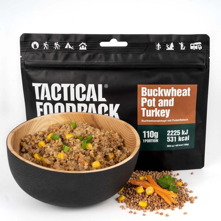 Produktbild Tactical Foodpack Buchweizen mit gebackener Pute (110 g)