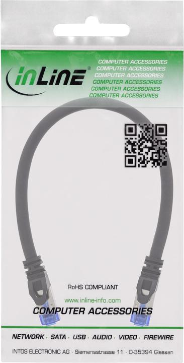 Actual product image InLine Armoured patch cable (U/FTP, CAT6a, 0.50 m)