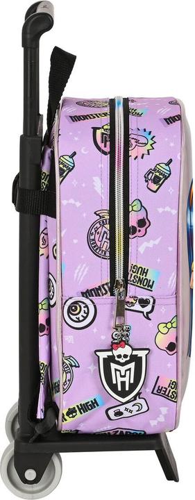 Produktbild Monster High Schulrucksack mit Rädern Best boos Lila 22 x 27 x 10 cm