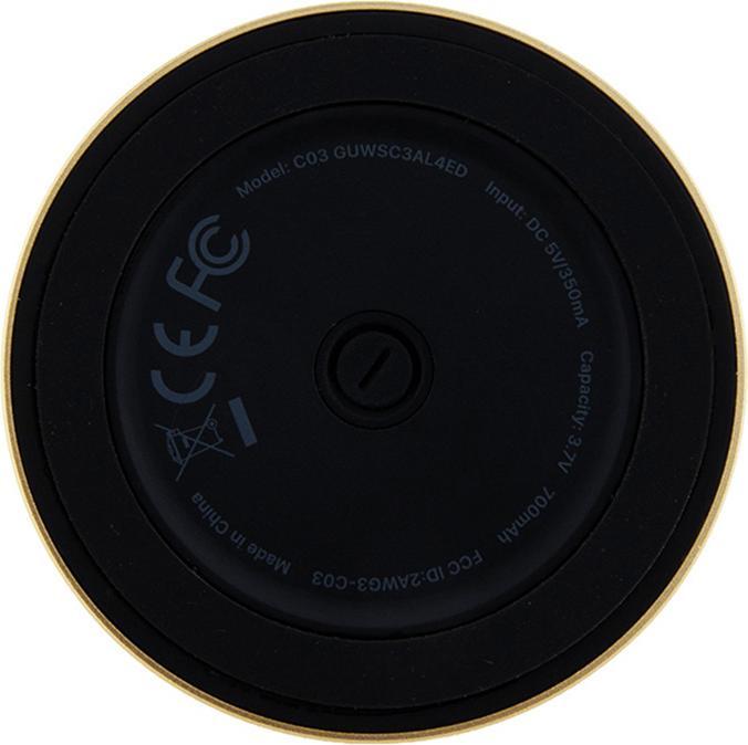 Actual product image Guess głośnik Bluetooth GUWSC3ALSMD Speaker Stand złoty/gold Magnetic Script Metal (12 h)