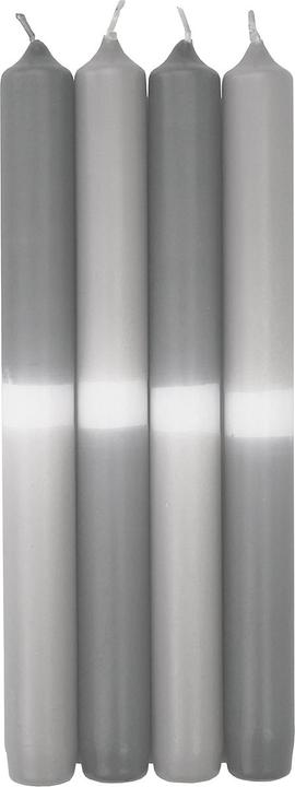 Produktbild Wiedemann Spitzkerze 25x2,3 grau silberg (4 Stk.)