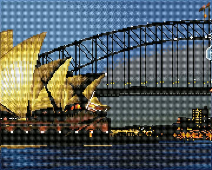 Produktbild Diamond Dotz Diamond Painting Sydney bei Nacht
