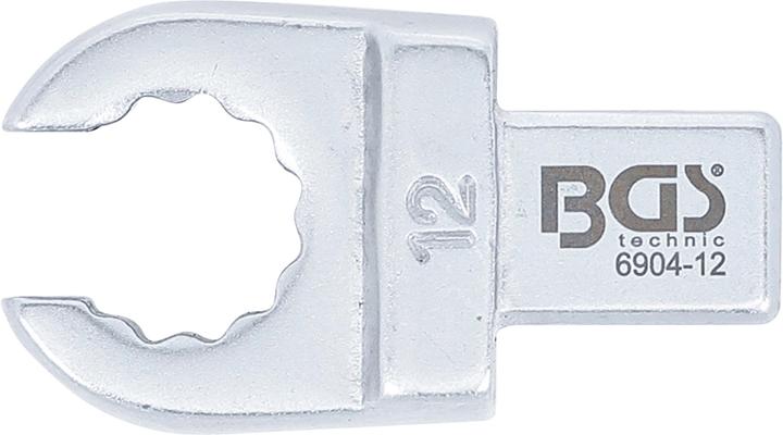 BGS Einsteck-Ringschlüssel offen 12 mm Aufnahme 9 x 12 mm (12 mm)