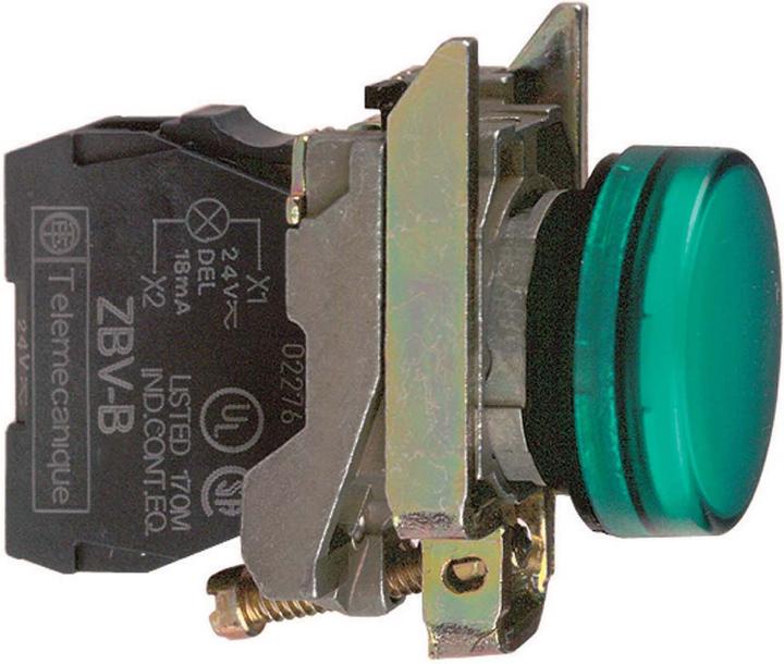 Produktbild Schneider Electric Leuchtmelder LED 48-120VAC grün XB4BVG3