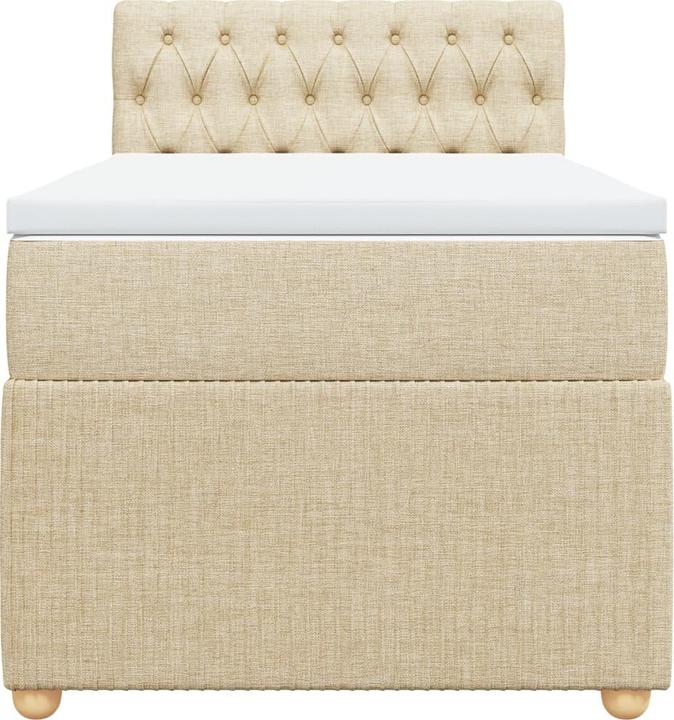 Actual product image VidaXL Bo x spring bed with mattress 160 x 200 cm fabric (160 x 200 cm, 160 x 200 cm)