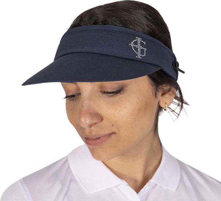Actual product image Island Green Womens/Ladies Diamante Logo Golf Sun Visor (One size)
