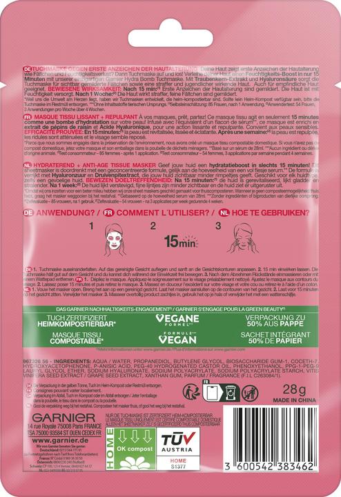 Image du produit Garnier Masque de tissu