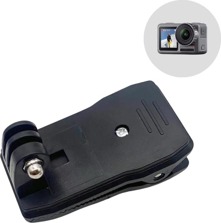 Hermex Backpack clip (Merger, Osmo Action 3, GoPro Hero 11, GoPro Hero 8, GoPro Hero 9, GoPro Hero 5, GoPro Hero 4, GoPro Hero 10, GoPro Hero 2/3/3 +)