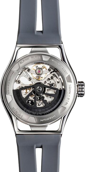 Produktbild Locman Italy Herrenuhr Montecristo Skeleton Automatik grau Ref. 0538 (Analoguhr, 42 mm)