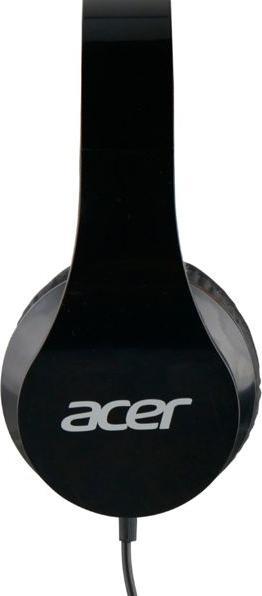 Immagine prodotto Acer Cuffie over-ear nere con jack da 3,5 mm, cavo lungo 1,2 m, volume: 93 db, frequenza: 20Hz (Cablato)