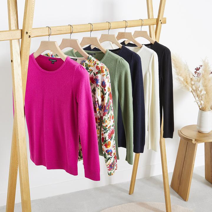 Actual product image Anne Weyburn Jumper with round neckline (W32/L34)