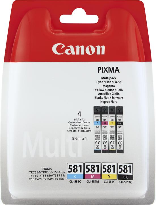 Produktbild Canon CLI-581 Multipack (M, C, Y, BK)