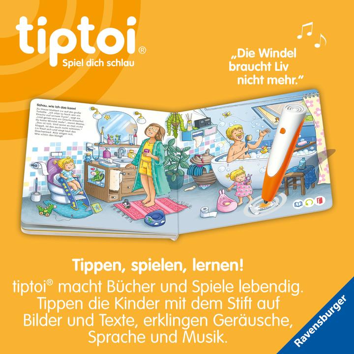 Actual product image tiptoi The adventure of growing up: Liv goes potty (German, Sandra Grimm, 2025)