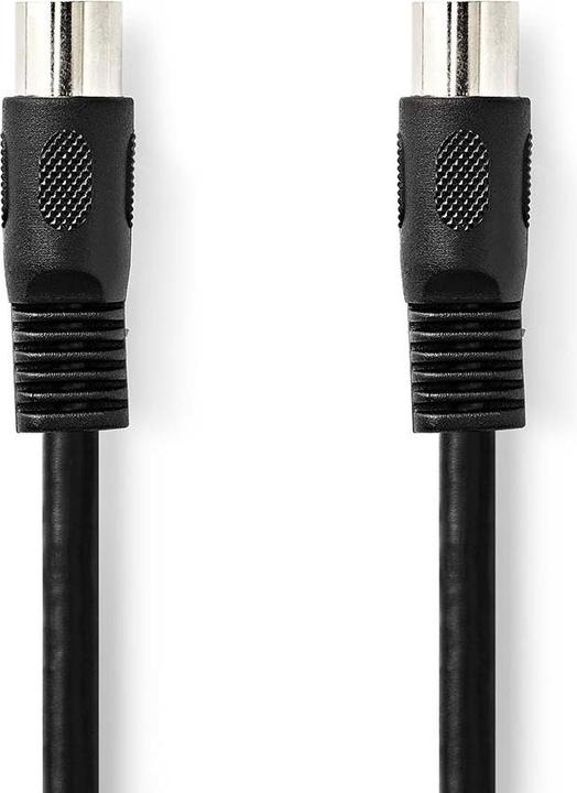 Actual product image Nedis DIN audio cable | DIN 5-pin male | DIN 5-pin male | Nickel-plated | 1.00 m | Round | PVC | S (1 m)