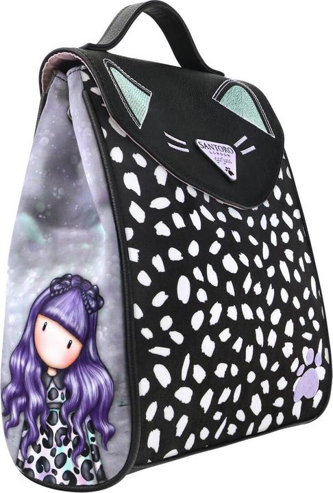 Image du produit Gorjuss Sac à dos décontracté Smitten kitten Noir Blanc (23 x 1x 27 cm)