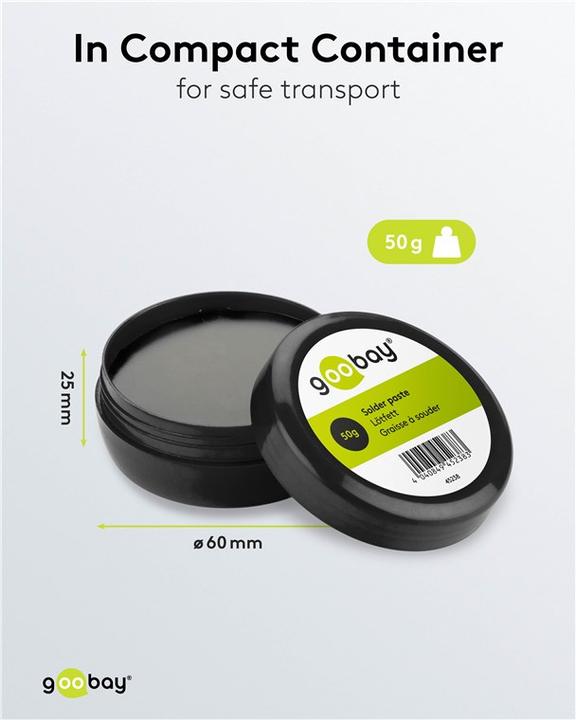 Actual product image Goobay Soldering grease tin, 50 g (Soldering grease)