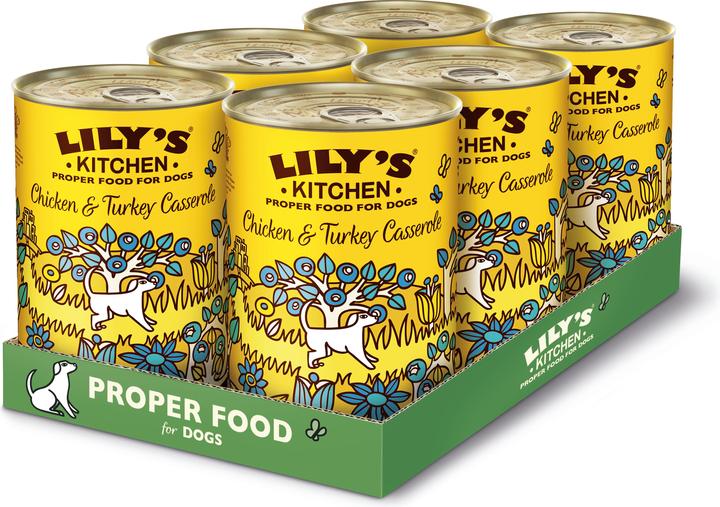 Lily's Kitchen Poulet et dinde (Adulte, Senior, Junior, 6 pcs, 2400 g)
