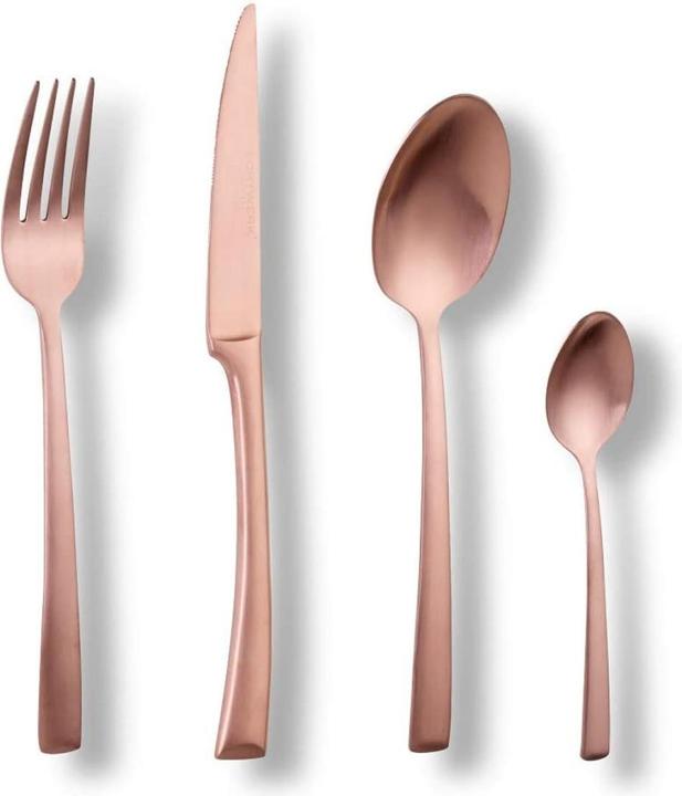 Image du produit Echtwerk Set de couverts Avelino 16 pièces, acier inoxydable - bronze mat (16 pièce(s), Set de couverts)
