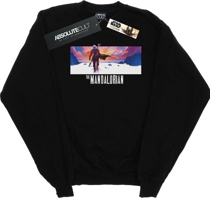 Actual product image Star Wars Mens The Mandalorian Landscape Sweatshirt (L)