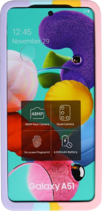 Produktbild PhoneLook Hülle Silikon Luftblasen Anti-Stress Regenbogen (Samsung Galaxy A52)
