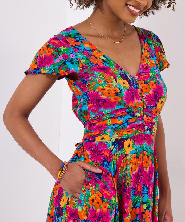 Actual product image Joe Browns PETITE Lace Panel Shirred Maxi (34)
