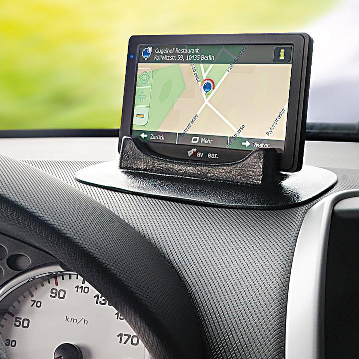 Produktbild NavGear Universal-Kfz-Navi-Halterung für Armaturenbrett und glatte Oberflächen