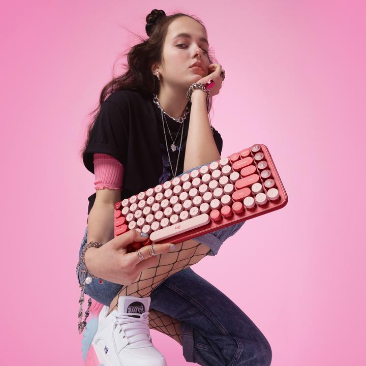 Produktbild Logitech Pop Keys Heartbreaker (Eng. Int., Kabellos)