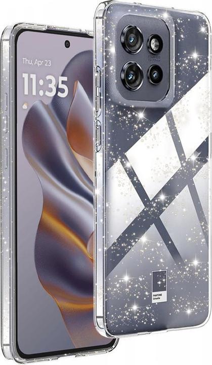 Actual product image Techsuit - SparkleSkin Series - Motorola Edge 50 Neo / Motorola ThinkPhone 25 - Clear (Motorola ThinkPhone, Motorola Edge 50 Neo)