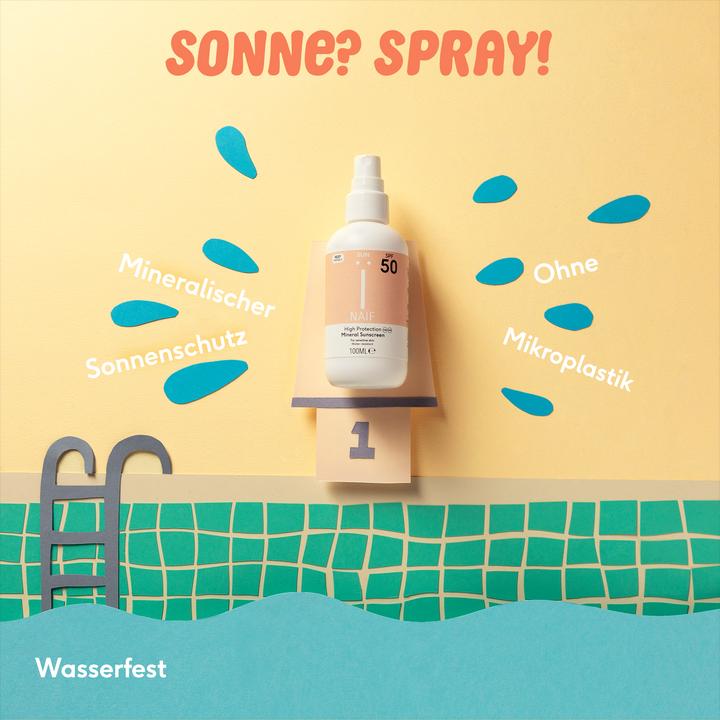 Produktbild Naïf Mineralisches Sonnenschutzspray (Sonnenspray, SPF 50, 100 ml, 133 g)