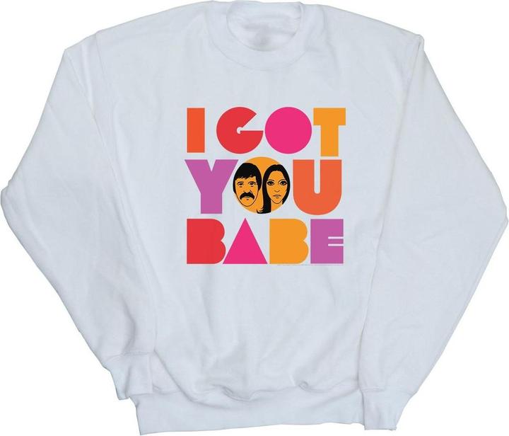Actual product image Sonny & Cher Womens/Ladies I Got You Sweatshirt (S)