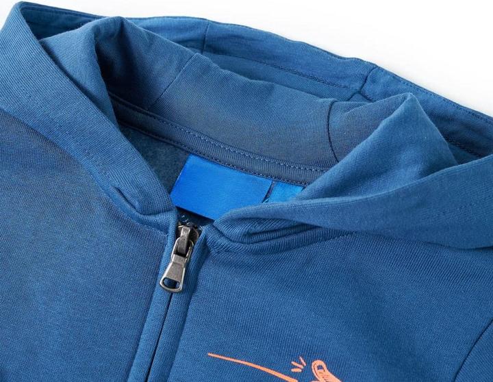 Produktbild VidaXL Kinder-Kapuzenpullover Blau 92,Material: 80 % Baumwolle. 20 (92)