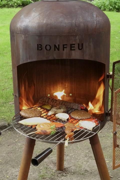 Immagine prodotto Bonfeu BonBono Roest Tuinhaard - L 45 x L 45 x H 165 cm - Staal - bruin - Tuinhaard - Terrasverwarming - Te