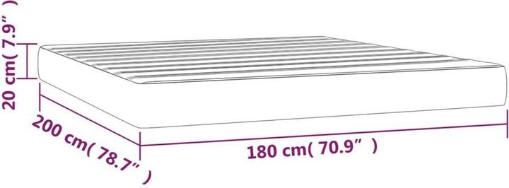 Produktbild VidaXL Moyna (180 x 200 cm, Federkern)