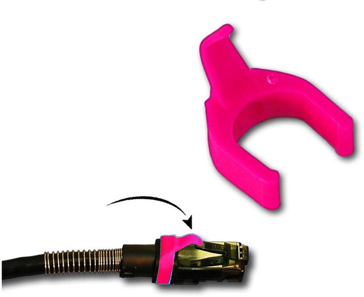 Actual product image PatchSee Cable Clip Color Pink, Set=