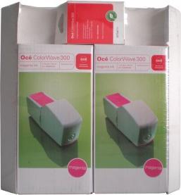 Inkadoo OCE 299.53.906 Druckkopf magenta + Tintenpatrone magenta XL 700ml Magenta Oce Colorwave 300 (M)