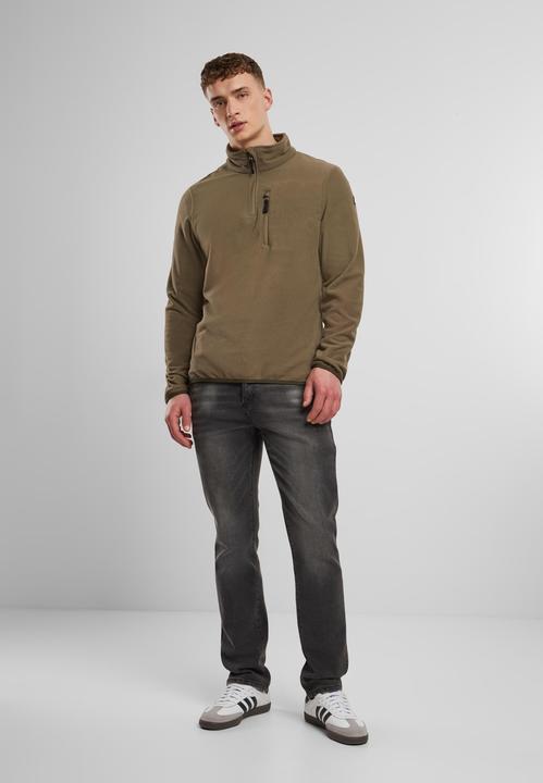 Actual product image Brandit Ripstop fleece pullover size 4XL colour olive (4XL)
