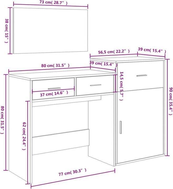 Immagine prodotto VidaXL Katusha (80 x 39 x 80 cm)