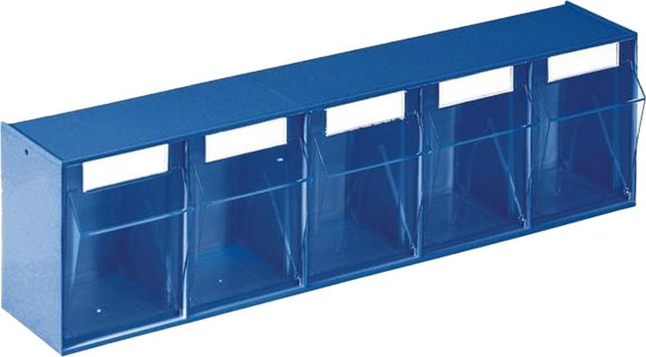 Produktbild Lockweiler Klarsichtmagazin H164xB600xT134mm 5 x C Kunststoff blau