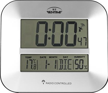 Image du produit Bentime - Radio Controlled Clock/Alarm Clock with Thermometer and Hygrometer H17-ET843S
