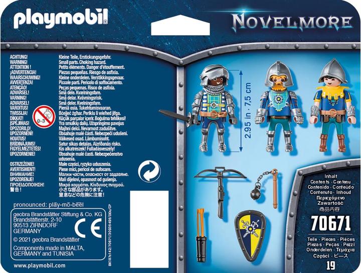 Produktbild Playmobil 3er Set Novelmore Ritter (70671, Playmobil Novelmore)