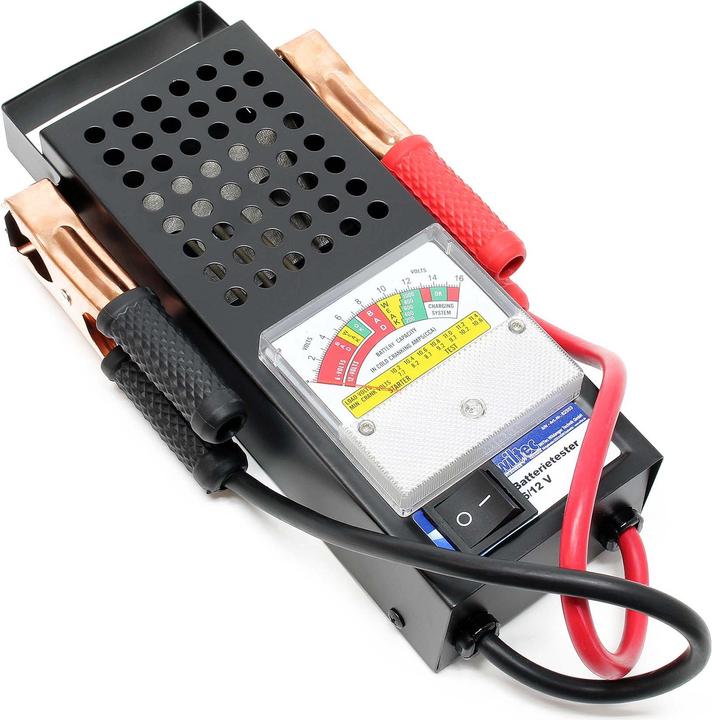 Immagine prodotto Wiltec Tester per batteria 6/12V tester per batteria auto tester per batteria auto tester di carica auto