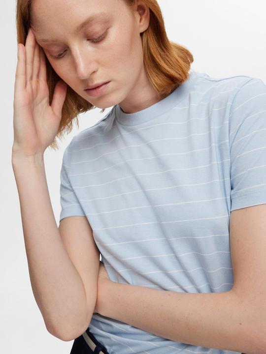 Produktbild Selected Femme Gestreiftes Baumwoll T-Shirt (L)